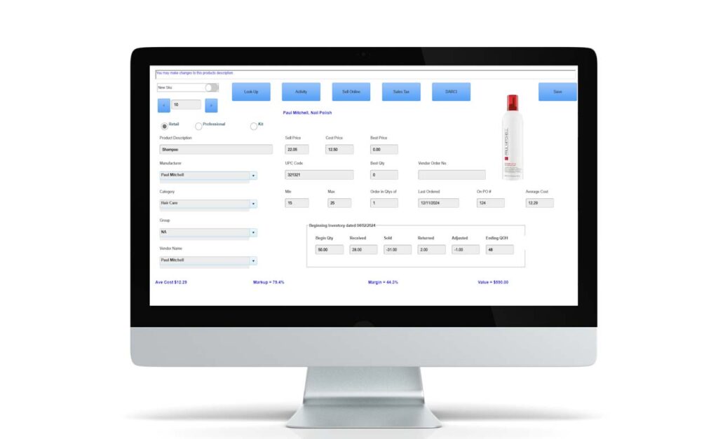 Inventory management made easy! Our purchase orders and inventory reports will help keep your business in check.