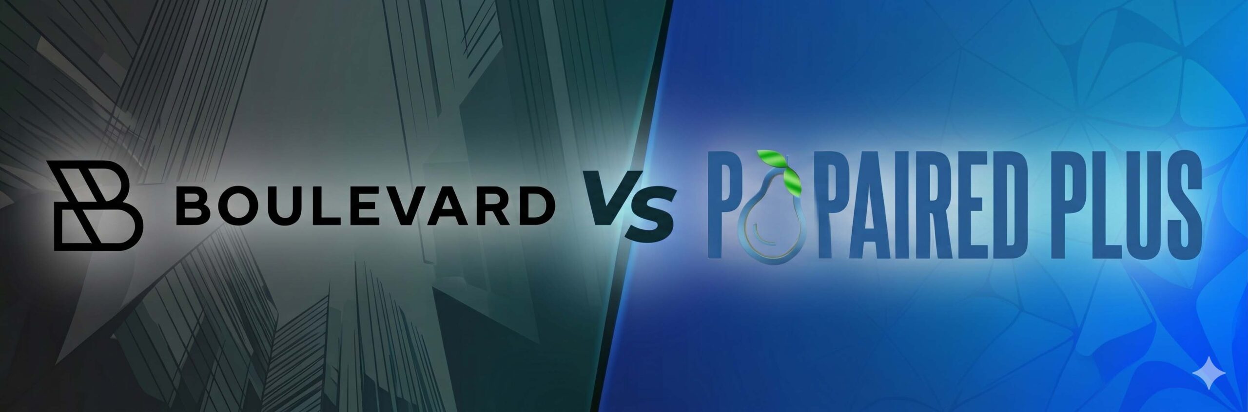 the logos for Paired Plus vs Boulevard as a banner