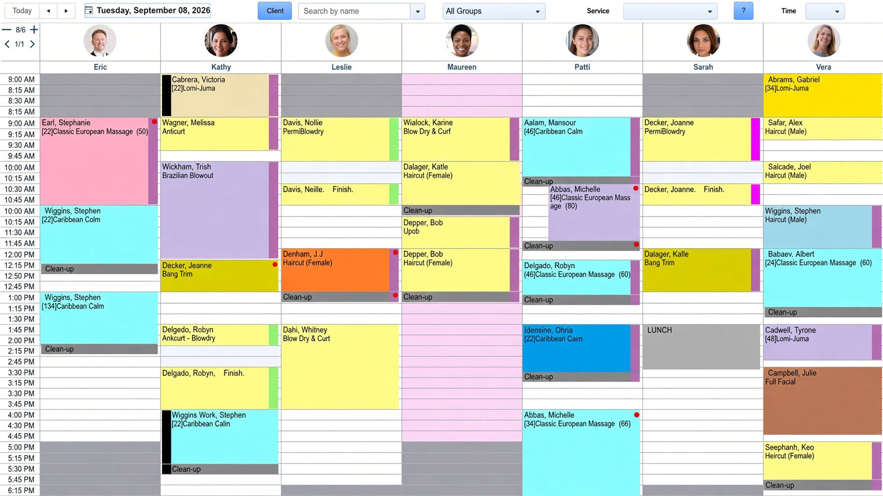 Paired Plus appointment calendar