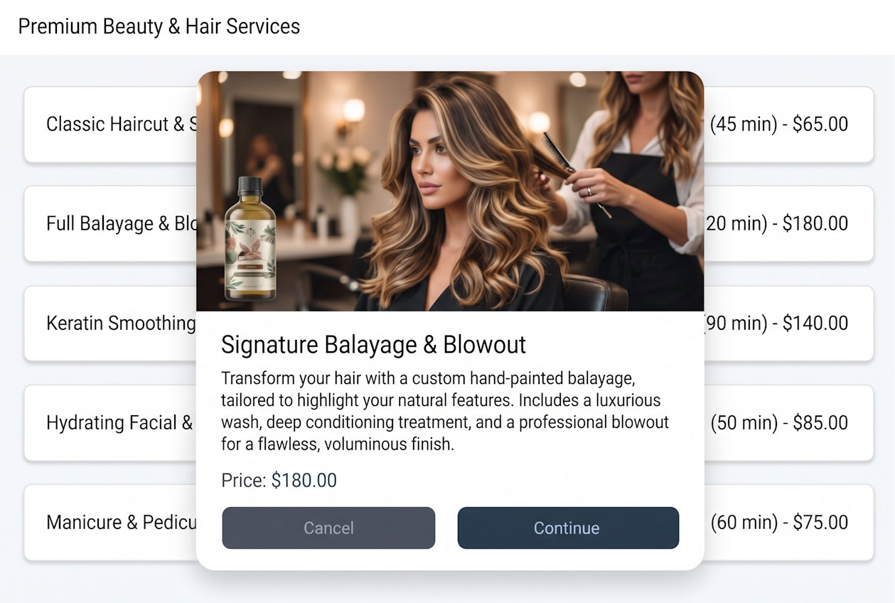 Paired Plus online booking for beauty salons