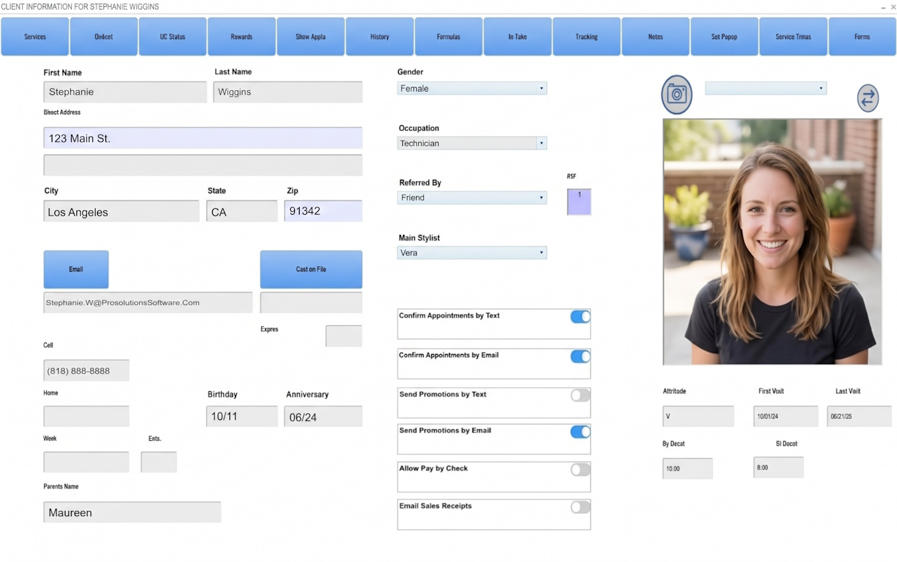 Paired Plus client profiles for massage studios