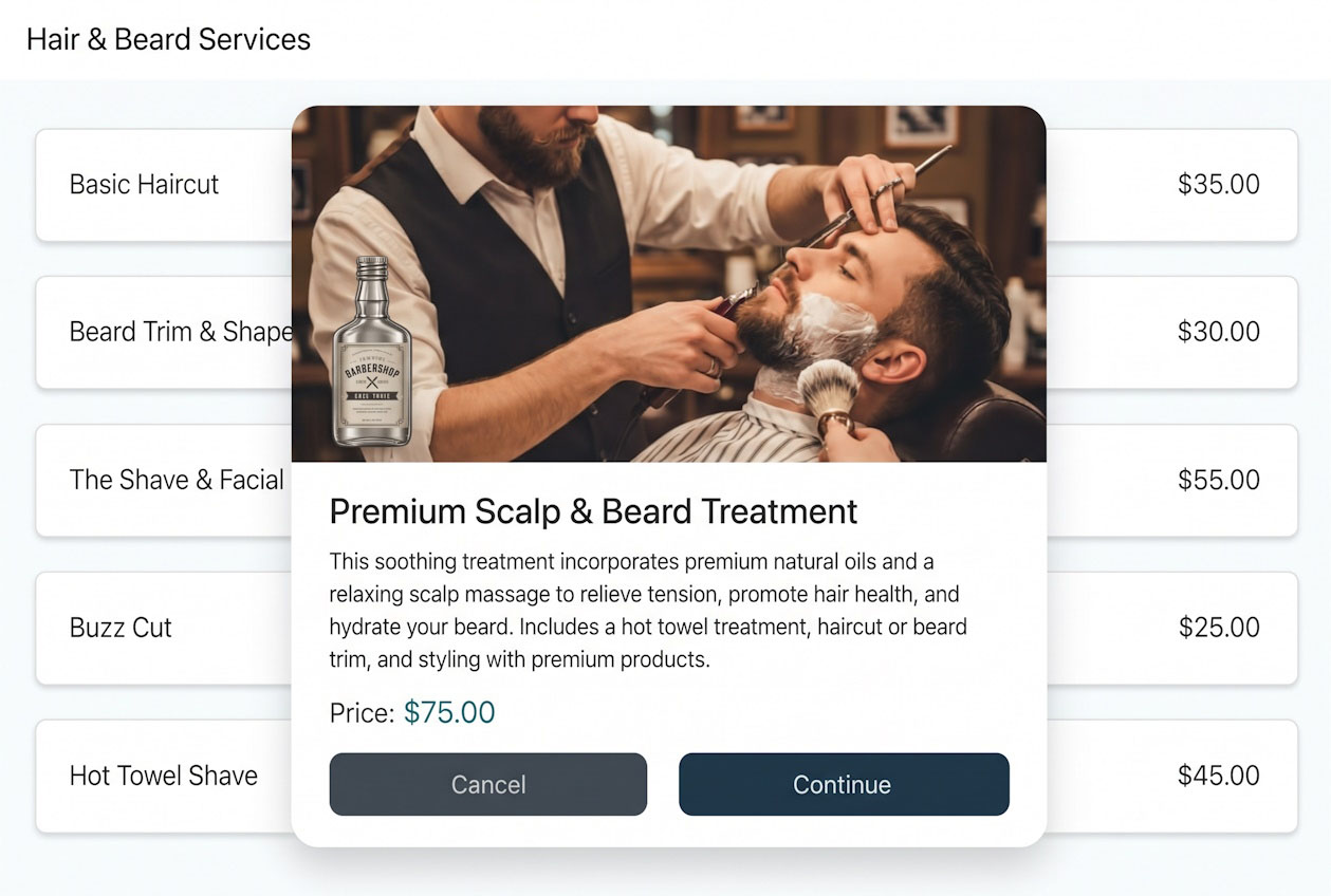 Paired Plus online booking for barbershops