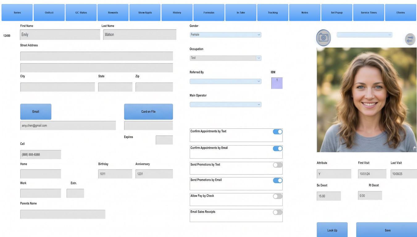 Paired Plus client profiles for wellness spas